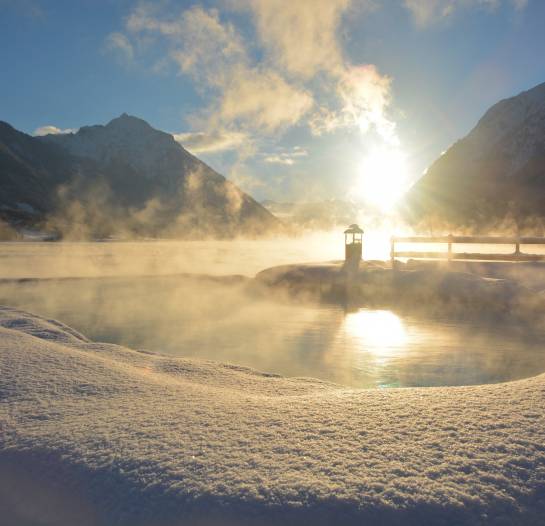 Entners Infinity Pool im Winter