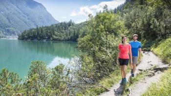 Wandern am Achensee im Sommer