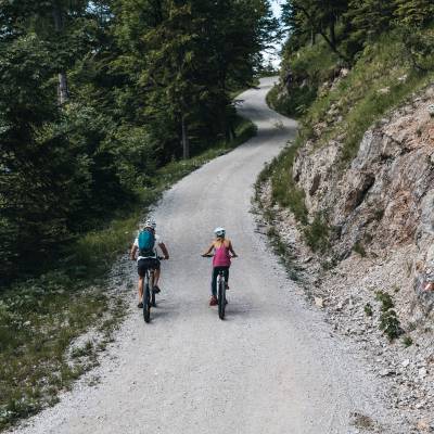 Mountainbiker im Naturpark Karwendel