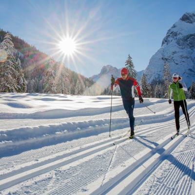 Schneelanglauf im Naturpark Karwendel