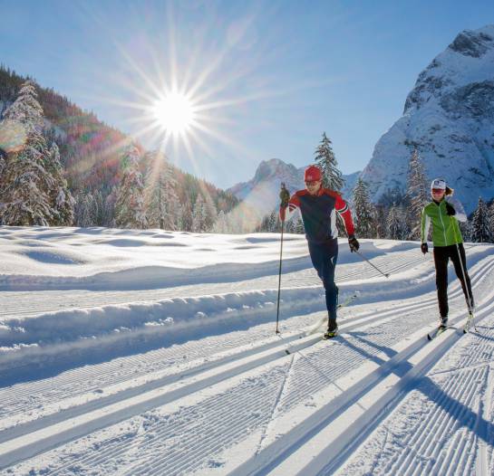 Schneelanglauf im Naturpark Karwendel